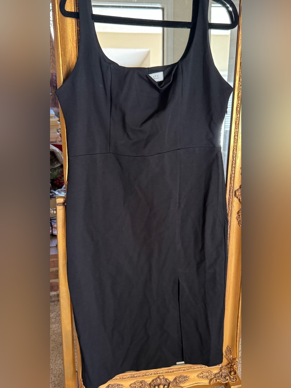 Classic Black Sleeveless Sheath Dress by Socialite Curve